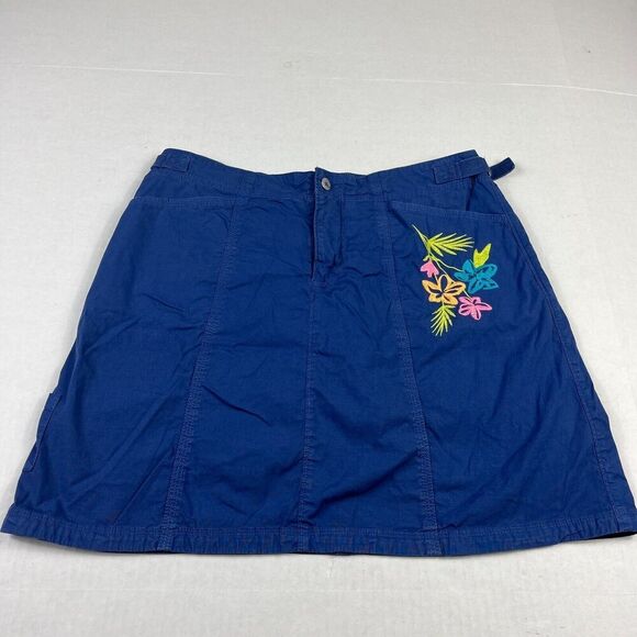 Fresh Produce Cruiser Skort FADE Blue Embroidered Shorts Comfort Coverage SMALL - Picture 1 of 13